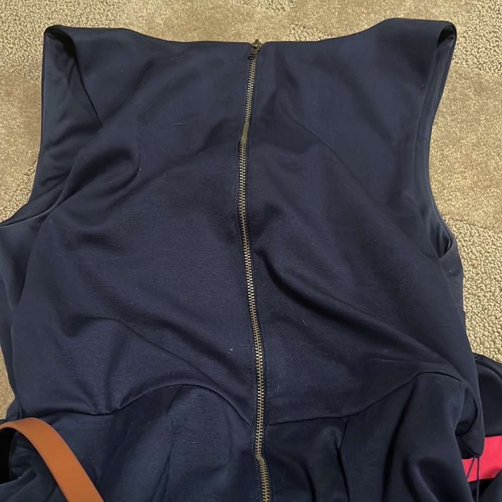 Navy Colorblock Dress - Picture 6 of 7